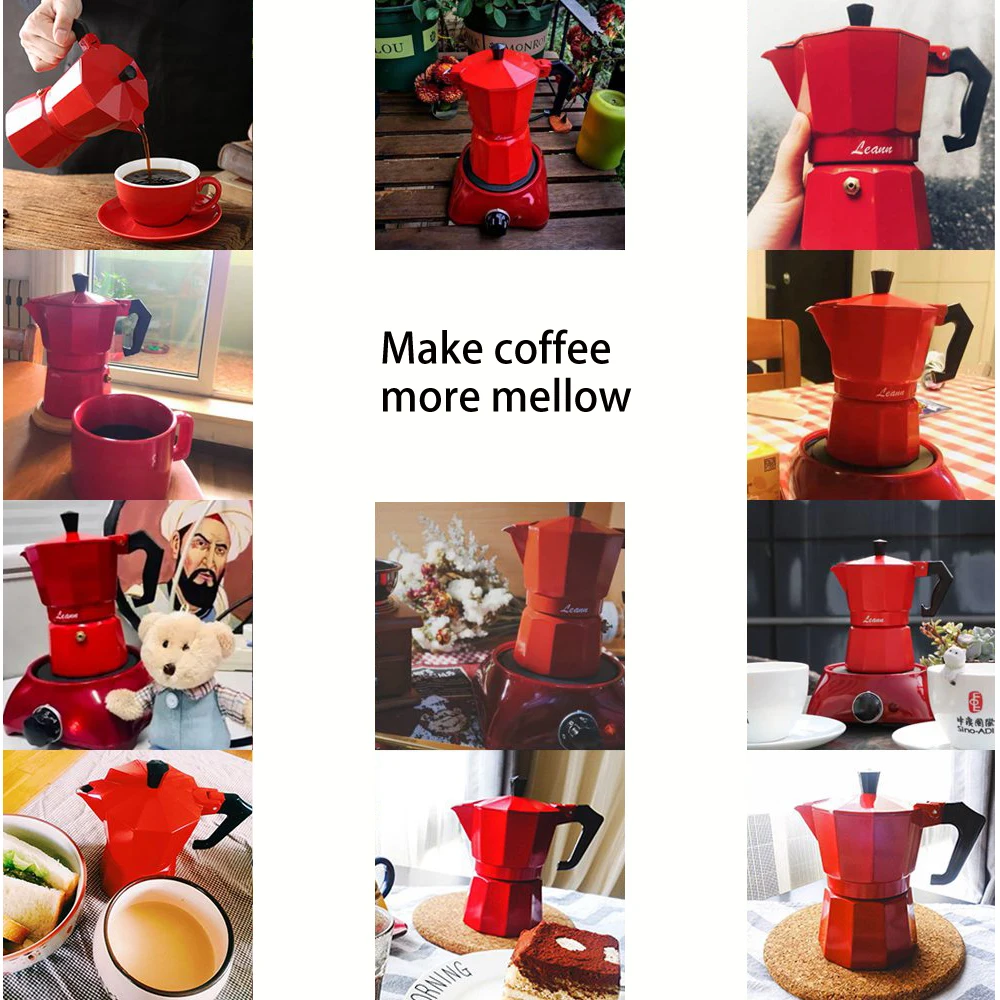 Алюминиевый Перколятор для кофе Moka прочный Cafeteira Expresso практичный кофейник 150/300/450