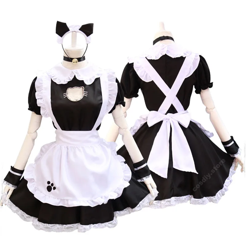 

Sexy Arpon Maid Lace Mini Dress Cute Lolita Bust Open Halloween Costume Girls Kawaii Anime Outfit Cotton Short Sleeve For Women