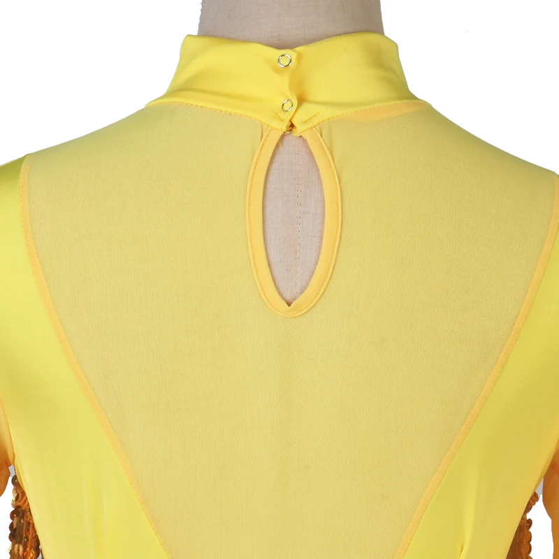 Женский костюм с длинным рукавом блестками и бахромой| |