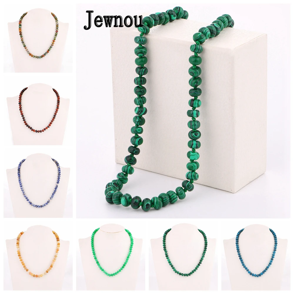 Чокеры из бисера Jewnou малахитовое ожерелье Женская Подвеска со стразами