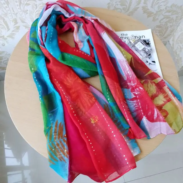 Spanish Print Scarf Shawl Photo Gifts 2 | Hat &amp Glove Sets