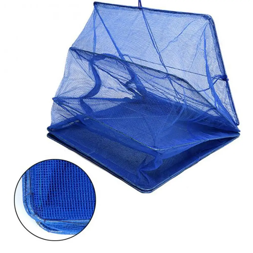 Складной 4 слоя сушки нетто для рыбной ловли рыбы сушилка подвесная овощей миски