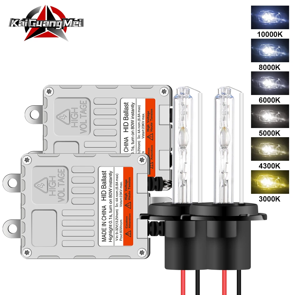 H7 80 Вт Xenon HID ксенон комплект Ballast hid H1 H3 H4 H11 9005 9006 HB4 4300K 6000K 8000K авто фары с тонким
