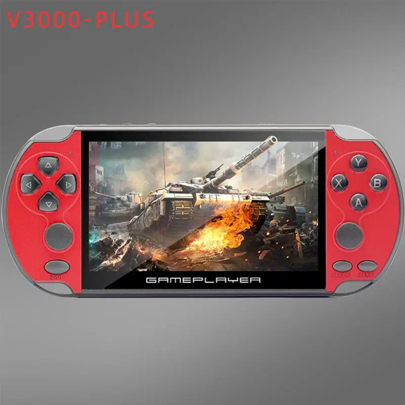 Новейший высокопрофильный Мультифункциональный V3000 PLUS 5,1 дюймов 8G 128 бит аркадная портативная игровая консоль для Psp встроенные 10000 игры