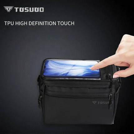 Сумка для велосипеда Tosuod водонепроницаемая вместительная на переднюю