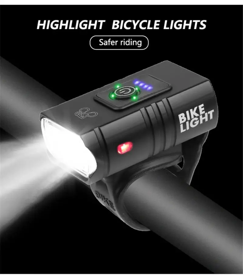

Фара велосипедная со встроенным аккумулятором и дисплеем уровня заряда USB