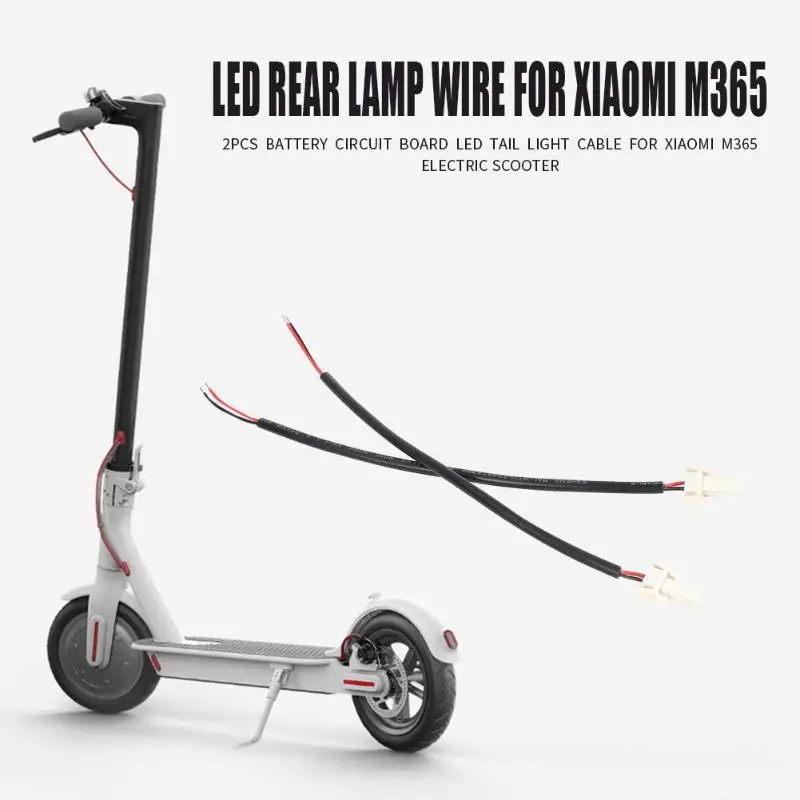 2 шт. LED батарея задний фонарь для подключения кабеля к кабелю Xiaomi M365