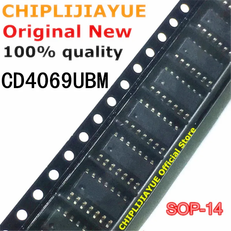 10 шт. CD4069UBM SOP 14 CD4069 CD4069BM 4069 SOP14 SMD новый и оригинальный IC чипсет|Интегральные схемы|