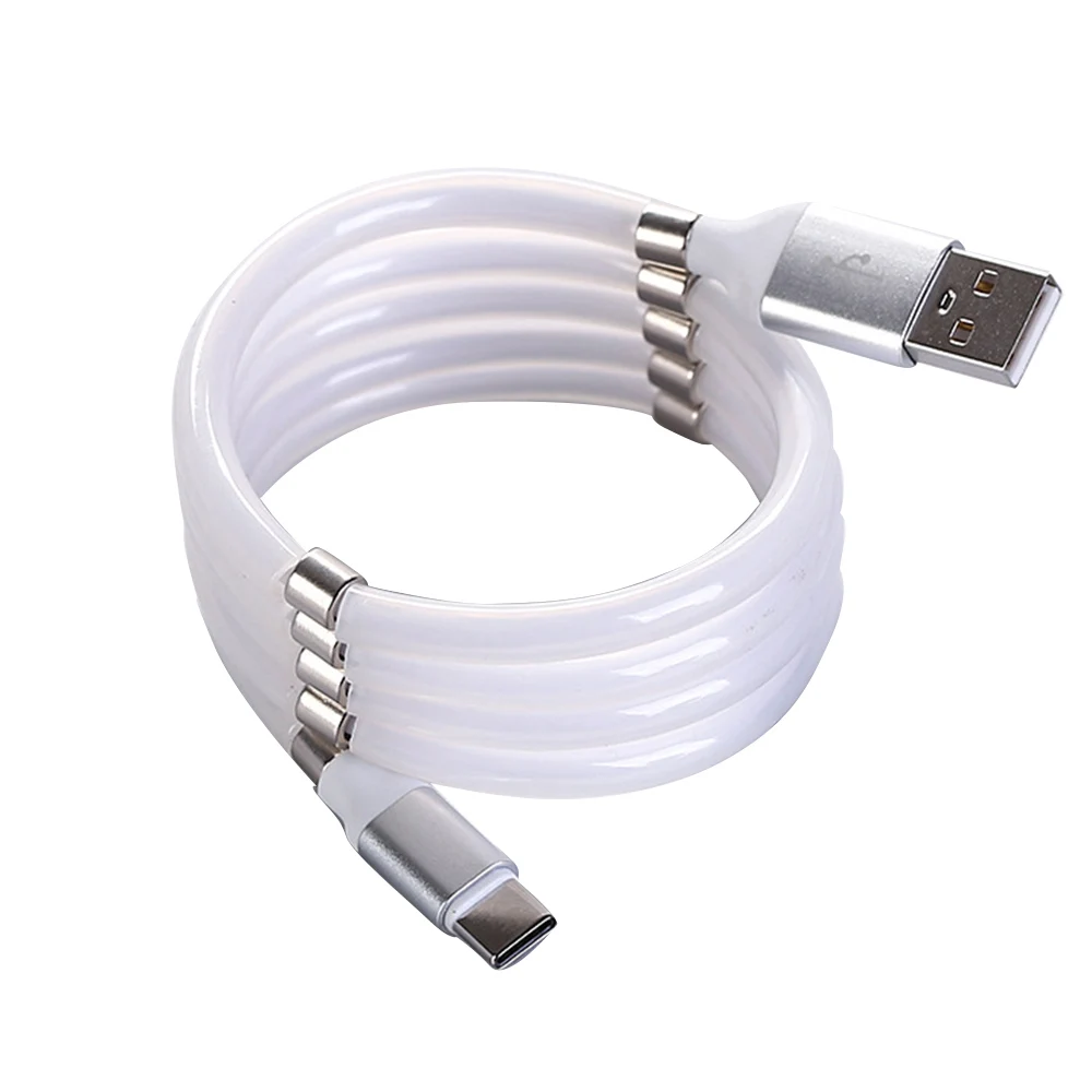 Магнитный кабель для передачи данных Apple/Micro/Type-C телескопический зарядный iphone