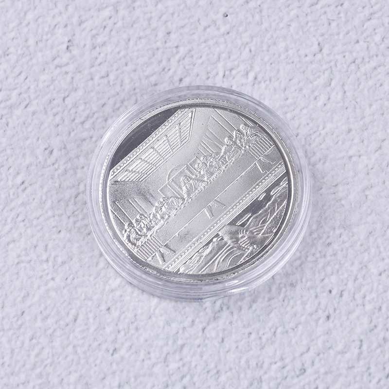 Памятная монета с имитацией Тайной вечери диаметром 40 мм | Дом и сад