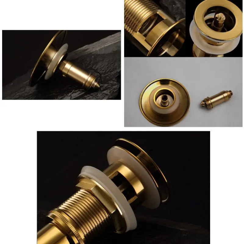 Роскошная латунная раковина для ванной комнаты выдвижной слив с/без перелива