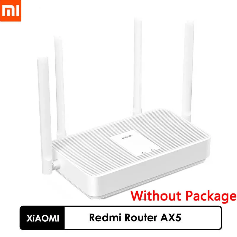 

Xiaomi Redmi Router AX5 WiFi 6 2.4G/5G Dual Mesh Network Wifi Repeater 4 High Gain Antennas For Smart Signal Extender No Package