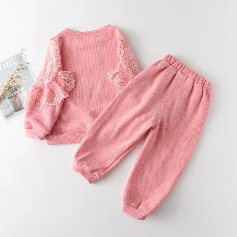 

2pcs Baby Girls Clothes Sets Long Sleeve Cartoon Pattern Sweatshirt with Long Pant Sports Costume for Kids Clothing 1 2 3 4 5 Y