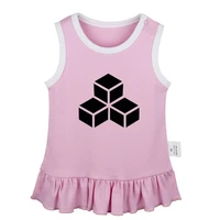 geometry fig illusion art find your tribe one shot center newborn baby girls dresses toddler sleeveless dress infant clothes