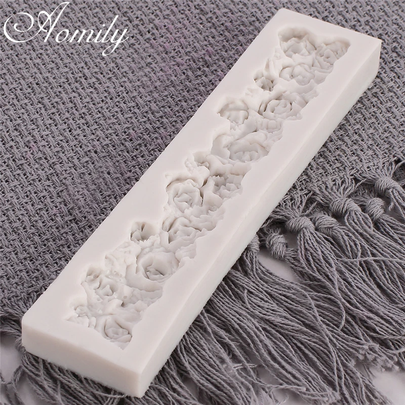 Кружевная форма для помадки Aomily украшения торта желе сахара шоколада льда