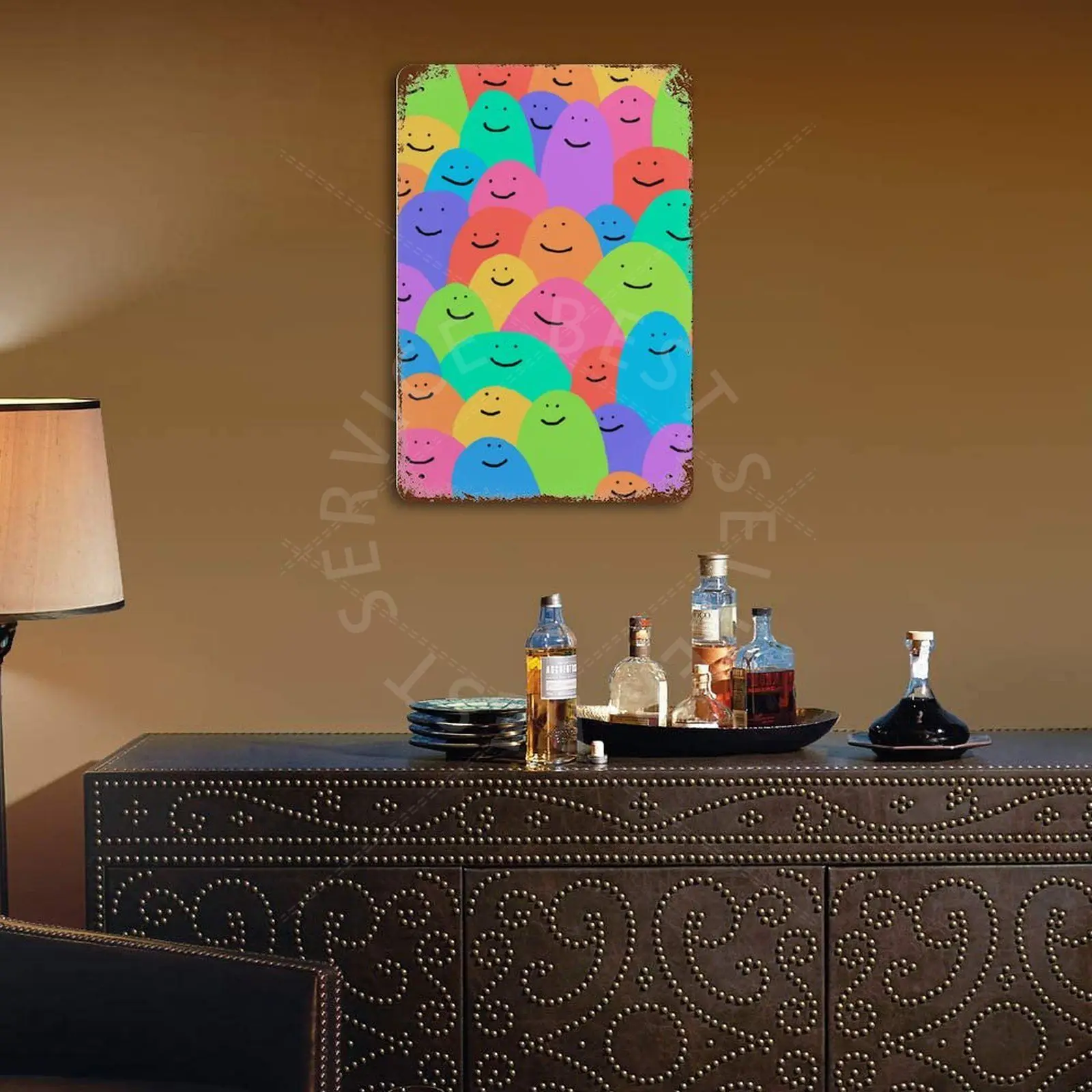 

Rainbows Section Vintage Metal Plaque Sign Bar Home Wall Decor Signs Retro Metal Poster Tin Sign Man Cave Pub Kitchen plates