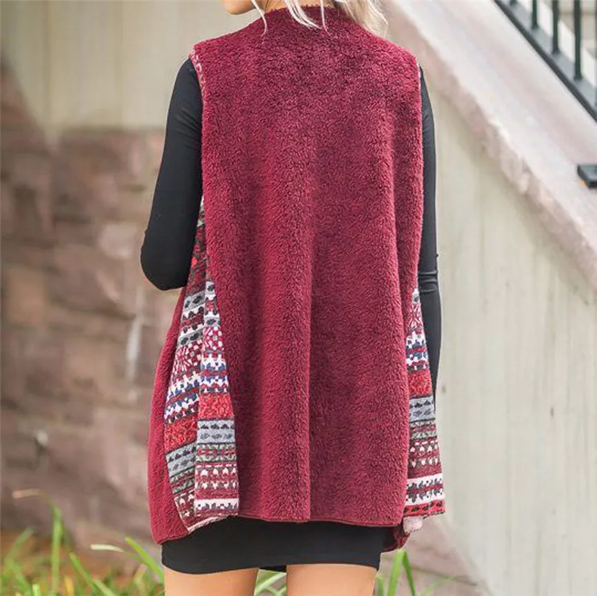 2019 женская зимняя куртка без рукавов с принтом верхняя одежда печворк парка