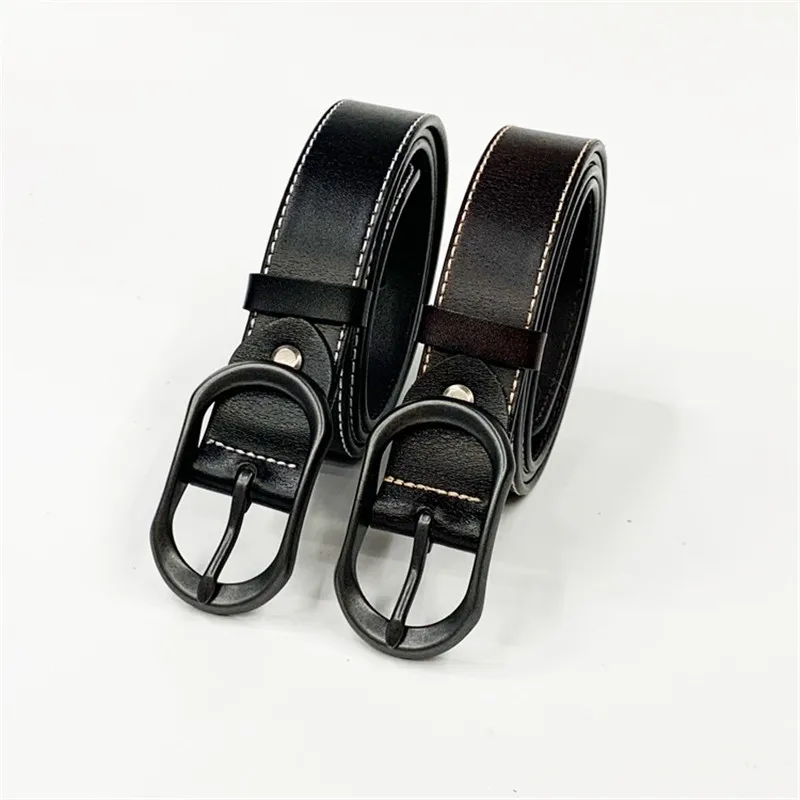 New Designer Fashion Women's Belts Genuine Leather Straps Female Waistband Pin Buckles Luxury Vintage Belt for Jeans