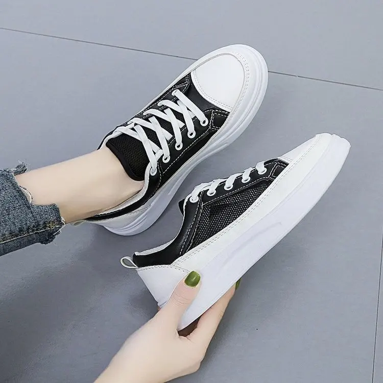 

Кроссовки женские на платформе, удобная Вулканизированная подошва, легкие белые