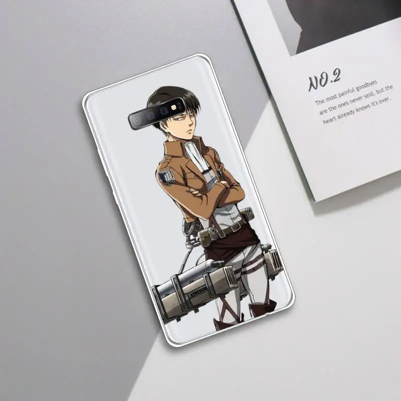 

Hot Anime Attack On Titan Phone Case Transparent For Samsung Galaxy A 71 21s S note 8 9 10 plus 20 ultra