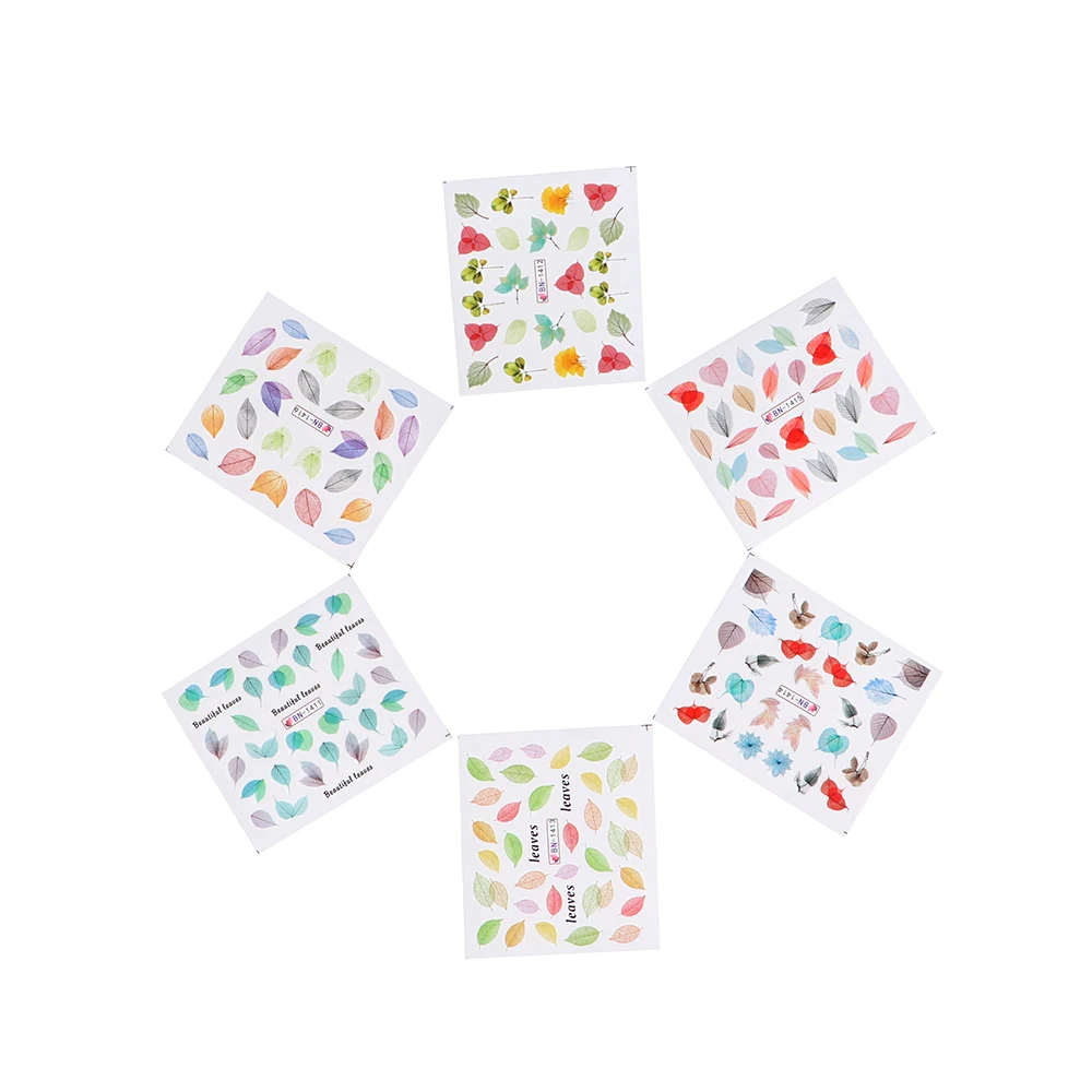 Наклейка для ногтей с высушенными листьями | Красота и здоровье