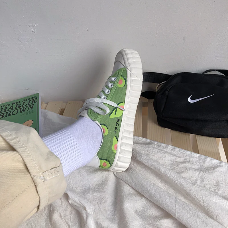 Женские кроссовки 2019 Модные дышащие CREEPERS обувь на плоской подошве натуральная