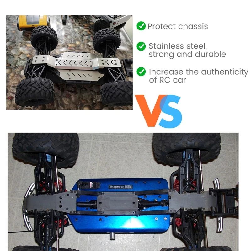 

7086-4 - X-Maxx Bumper Chassis Armor Protection Skid Plate for TRX4 RC Car 7Upgrade Parts