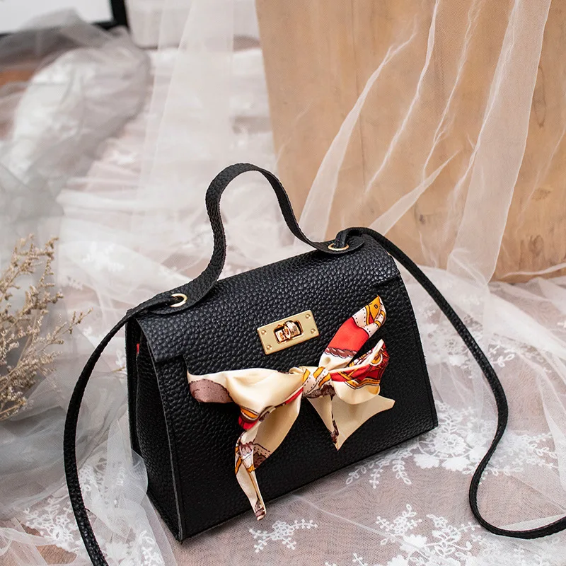 Фото Шелковый шарф 2020 сумочка маленькая женская сумка через плечо сумка-мессенджер