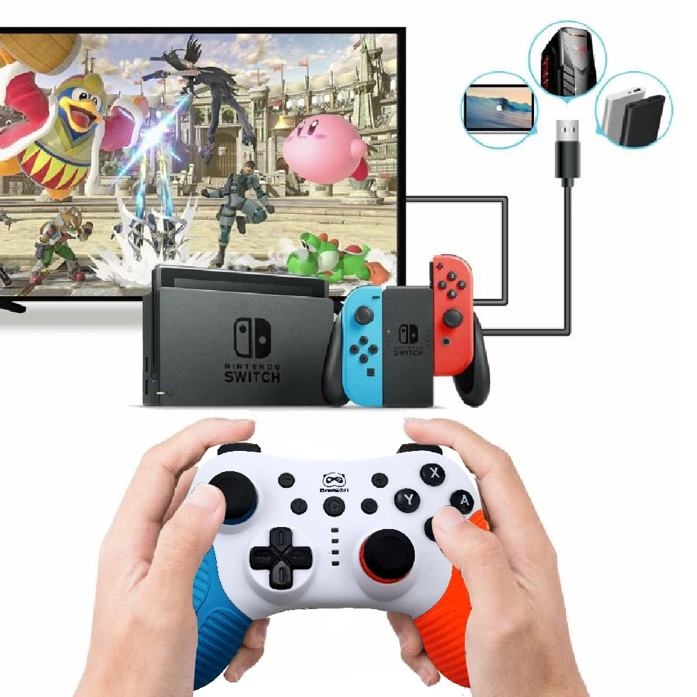 Беспроводной Bluetooth игровой пульт дистанционного управления Джойстик 6-осевой