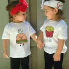2020 забавная крутая футболка с коротким рукавом с изображением лучшего друга гамбургера чипа для детей мальчиков и девочек Топы Рубашки детские футболки повседневные рубашки топы