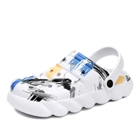 2021 summer sew hole shoes mens fashion casual sandals and slippers one shoe two wear