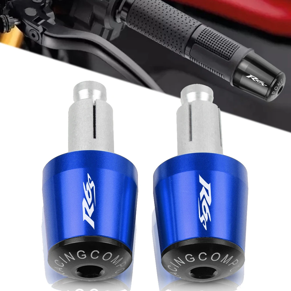 

For YAMAHA YZF-R6 YZFR6 YZF R6 R6S YZF600 1999 2000 2001-2005 2003 2004 Motorcycle Handlebar Hand Grips Handle Bar End Cap