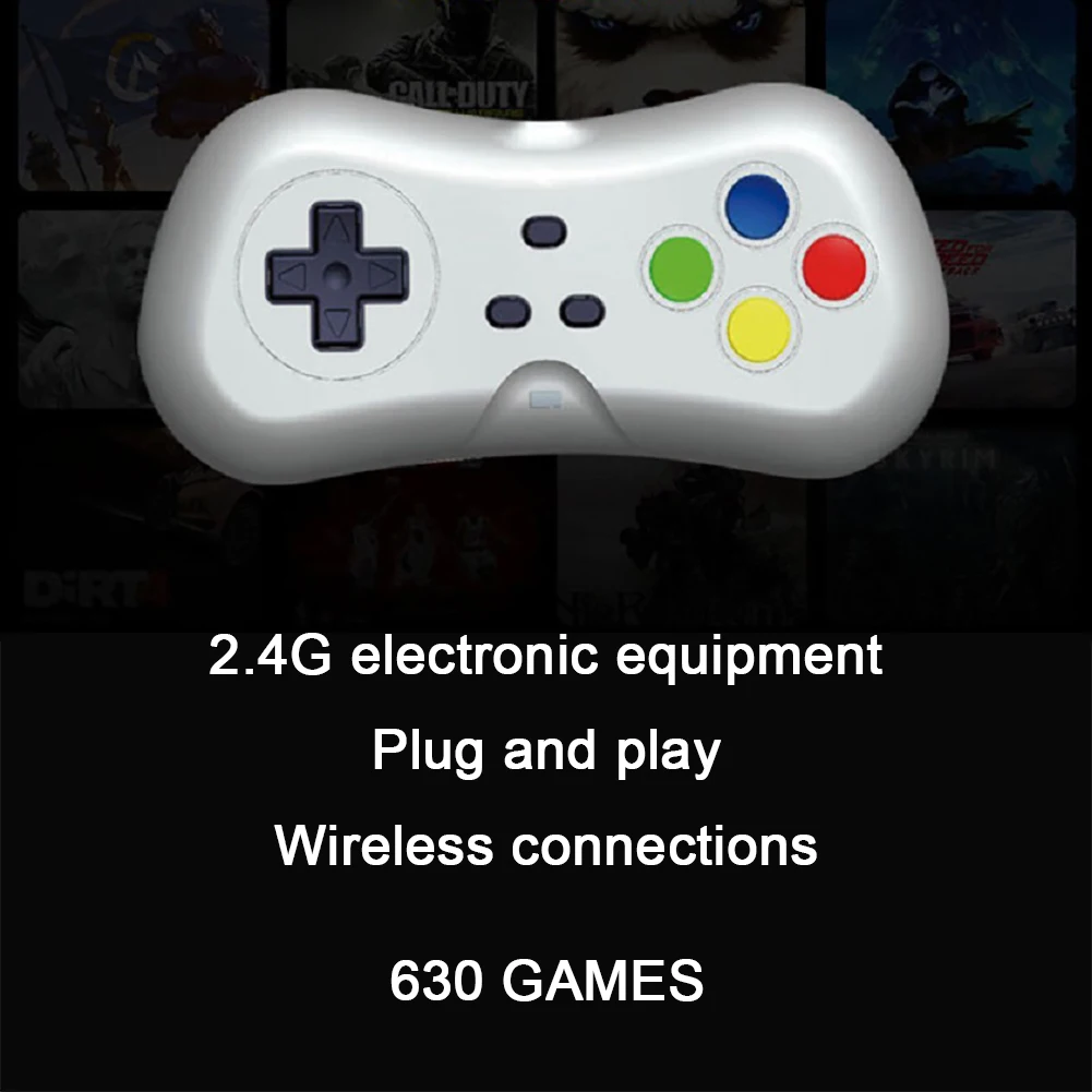 

Wireless Mini Built-in 638 Games in 1 Video Console with Gamepads for 8 Bit Retro Game TV Video HDMI Output