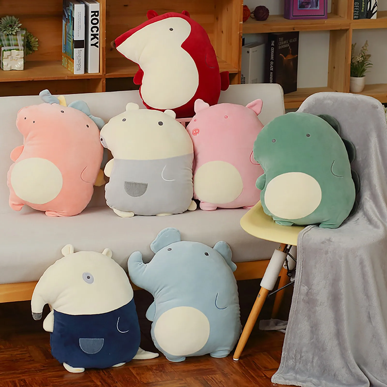 

Adorable Soft Plush Toy Hugging Pillow Cushion Cute Animal Throw Pillow Stuffed Animal Doll Toy Best Gift For Birthday Valentine