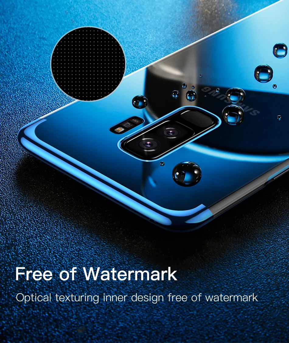 Baseus Luxury Plating Phone Case For Samsung Galaxy S9 Plus Coque Ultra Thin Soft Silicone Back Cover For Galaxy s9 Fundas