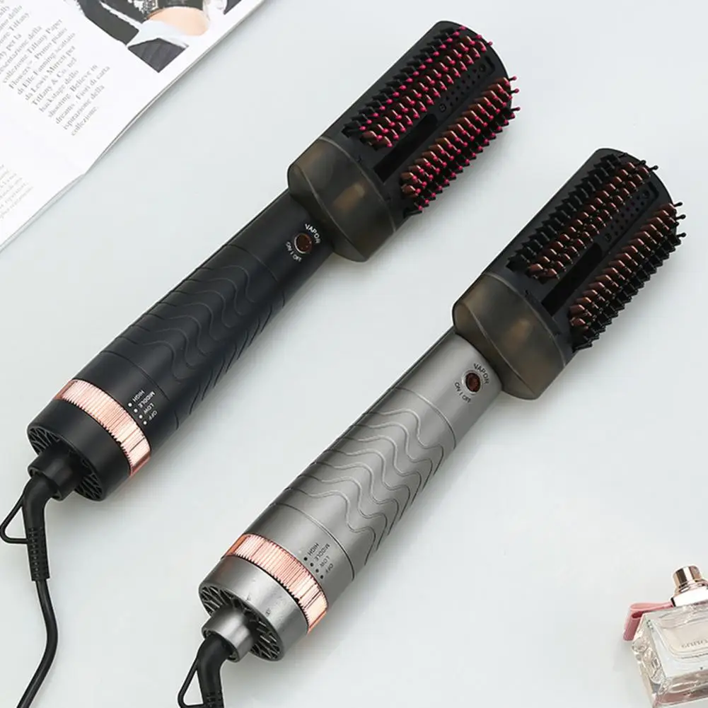 

Fashion Adjustable Temperature Straightener Curler Comb Eye-catching Detachable Water Tank Blowing Comb