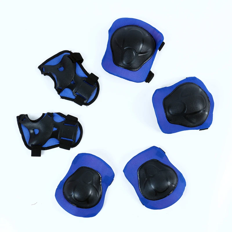 child 7Pcs Kid Roller Skating Skateboard Adjustable Elbow Knee Pads Wrist Protective Outdoor Sports Safety Guard Helmet Children | Красота и