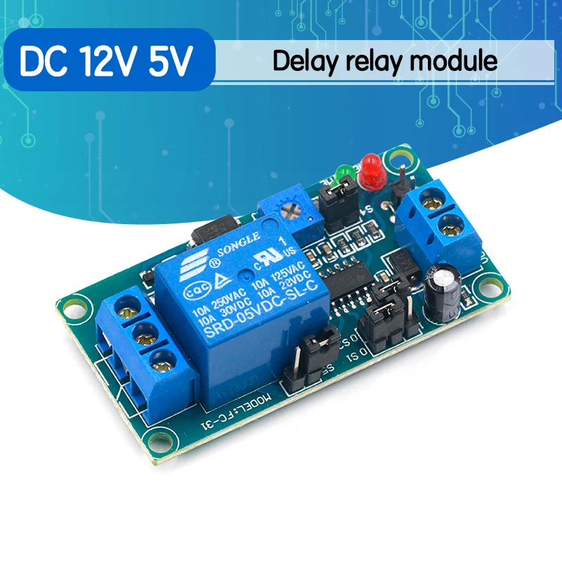 Реле включения/выключения с таймером 12 В постоянного тока 5 | Электроника