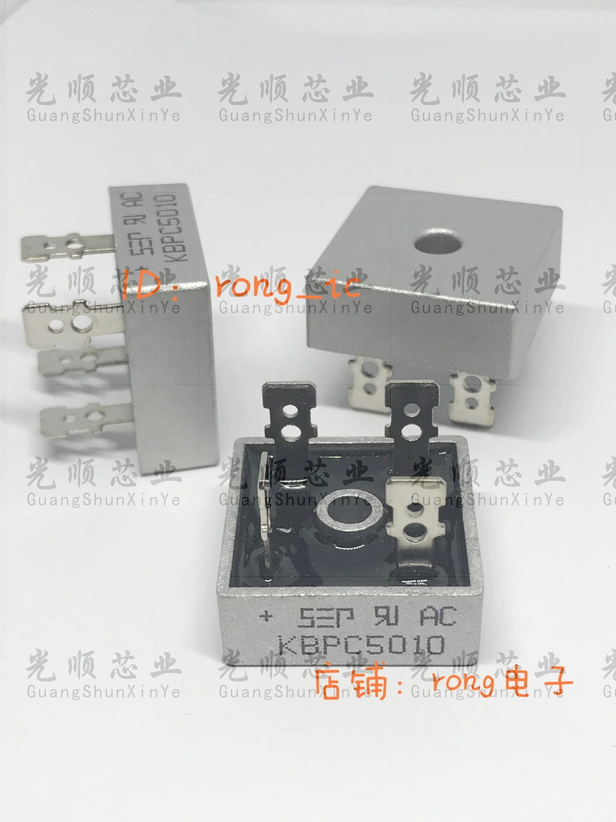 

10 шт. KBPC5010 50A 1000V 5010 KBPC-4