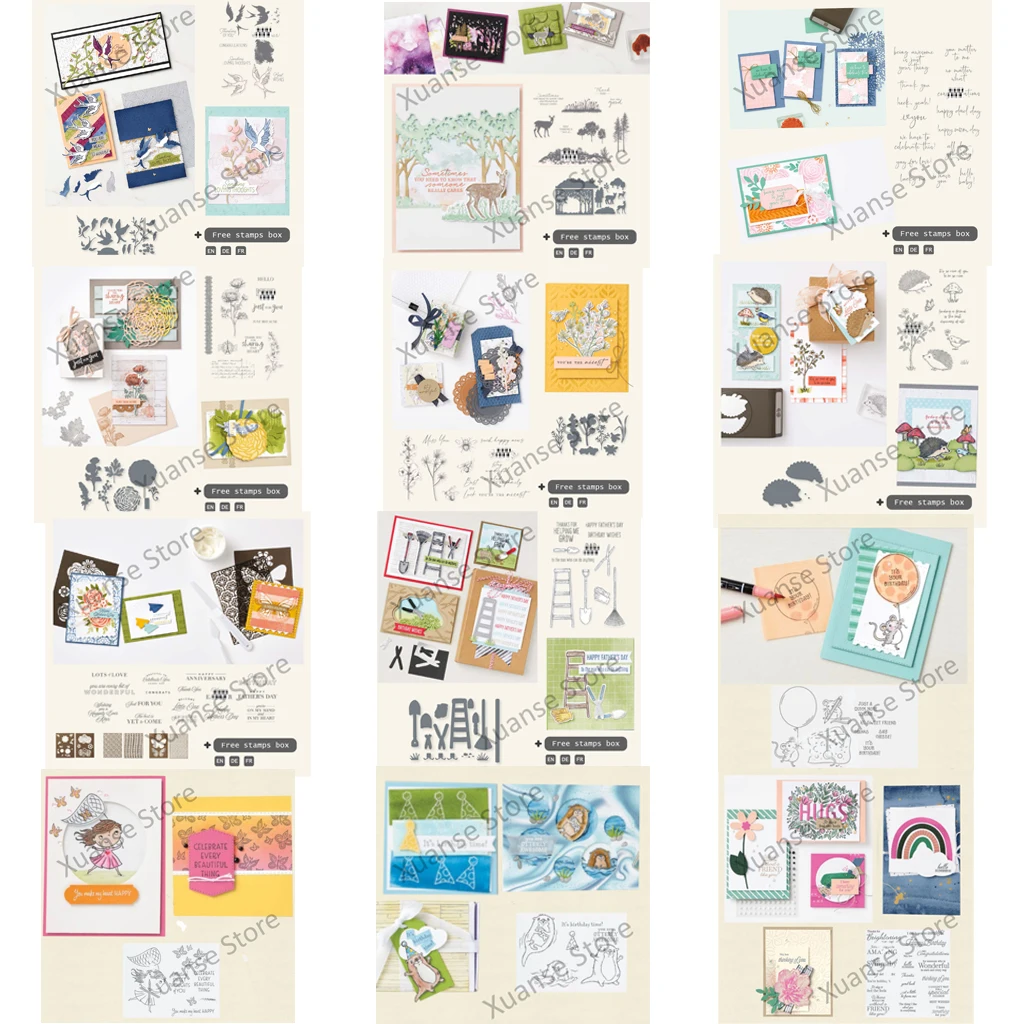 

2022 New Metal Cutting Dies And Stamps Clear Silicone Stamps For Scrapbooking DIY Paper Photo Cards Cutting Dies Craft Template