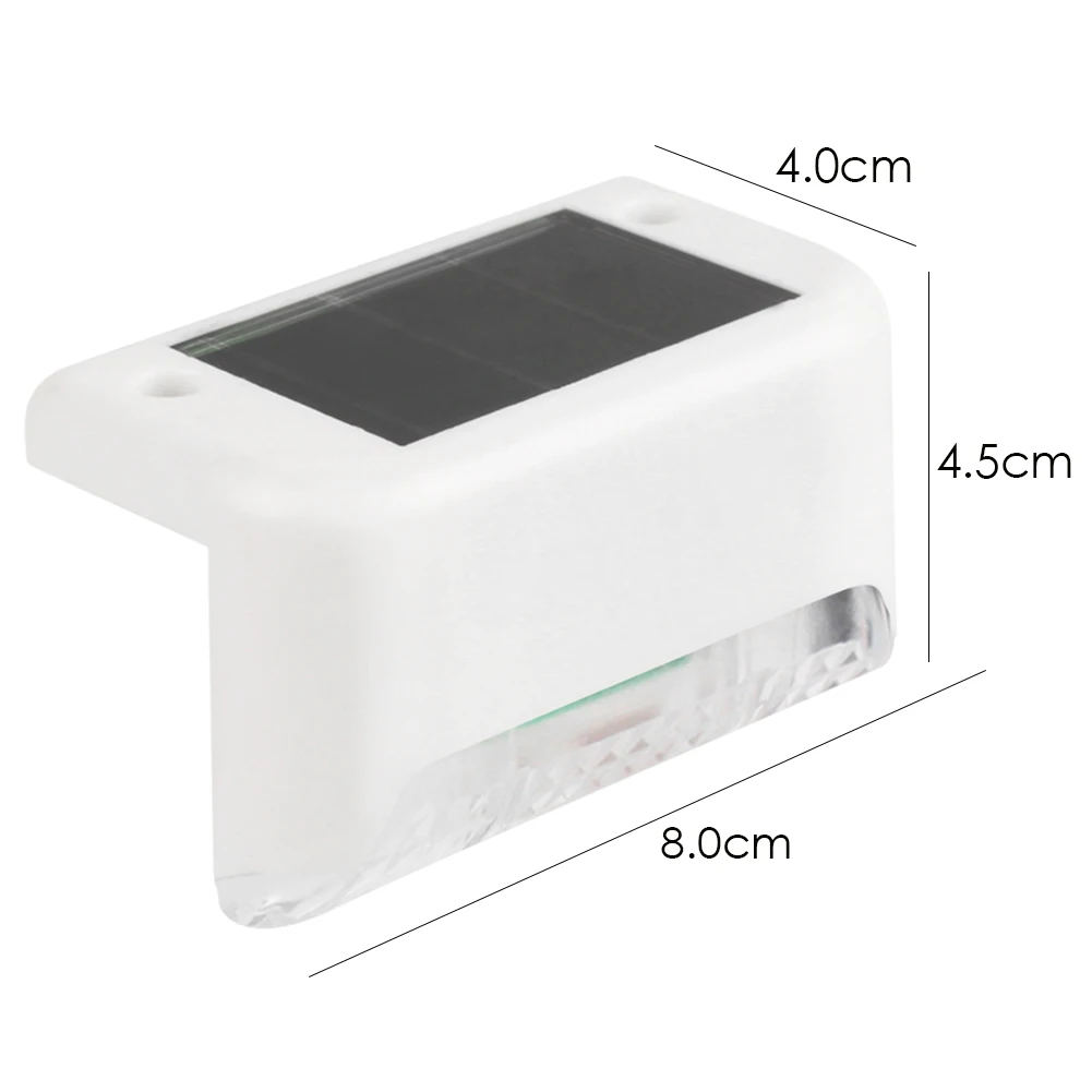 

Solar Deck Step Wall Lights Waterproof Outdoor Pathway Yard Garden Fence Lamp for Household Outdoor Courtyard Ornament