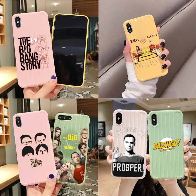 Bazinga Теория большого взрыва на колесиках чемодан чехол для телефона iPhone 11 Pro Max X XS