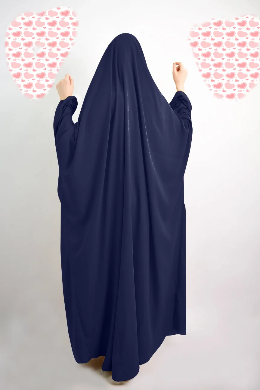 Ramadan Muslim One Piece Khimar Hijab Dress Prayer Garment Jilbab Women Hooded Abaya Full Cover Burqa Modest Dubai Clothes