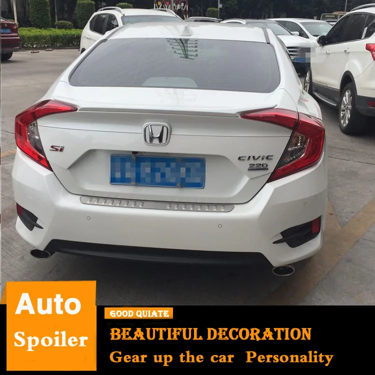 Спойлер для Honda Civic 2016-2018 высококачественный спойлер из АБС-пластика заднего