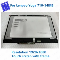 original 14 inch for lenovo yoga710 14 yoga 710 14 yoga 710 14ikb b140han03 0 lp140wf7 lcd touch screen assembly fhd 19201080