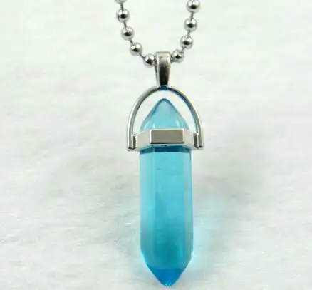Натуральный камень титановый кристалл столб бирюза кварц Ляпис Подвески для