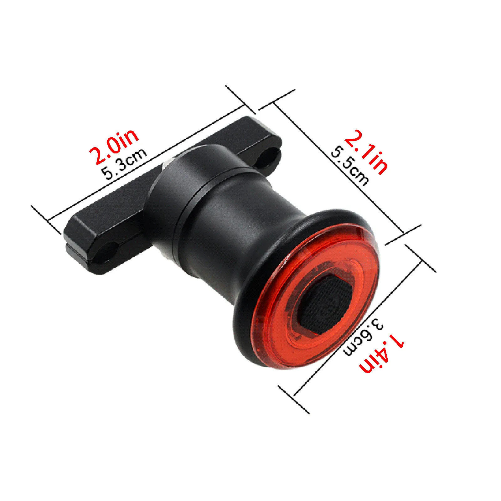 

Bicycle Night Riding Taillight Brake Induction Mountain Bike Light Usb Charging Waterproof Led Sport Sens Fluorescent Light Safe