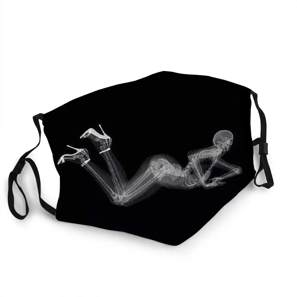 

2020 New Sexy Women Naked Black Mask Pm2.5 Filter Dust Cloth Mouth Washable Training Customized Face Masks