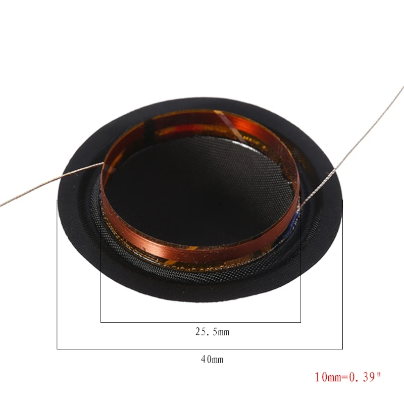 

1 Pair 25.5mm Tweeter Coil Silk Membrane Treble Speakers Repair accessories 45BA