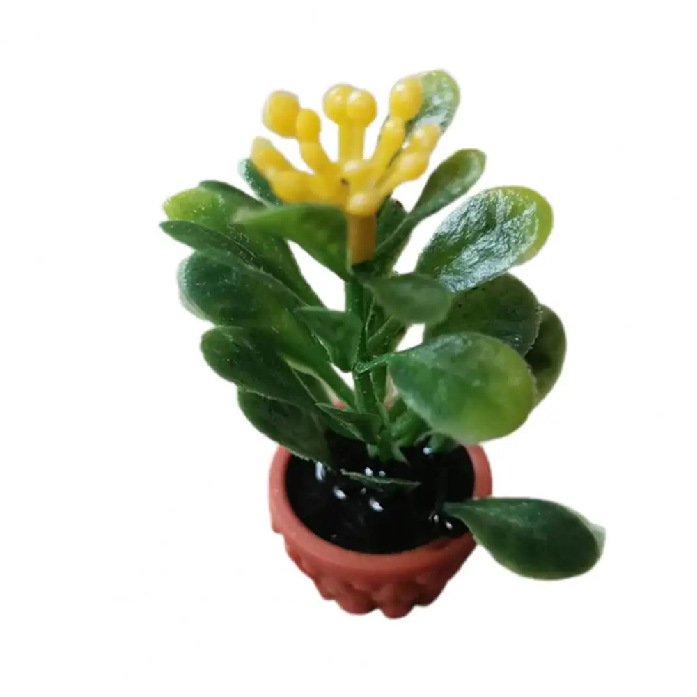 

Simulation Potted Plants Green Mini Tree Potted For 1:12 Dollhouse Miniature Green Plant In Pot Doll House Furniture Home Decor